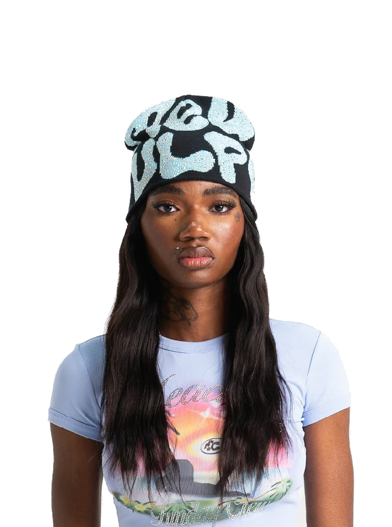Rhinestone Fun Day Beanie